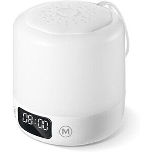 Night Light with Clock for Kids, Remote Control Dimmable Bedside Lamp